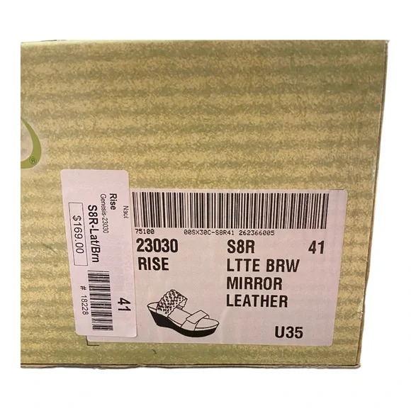 NIB! NAOT Rise ladies shoes Genesis -23030 S8R-Latte / Brown size 41 - Picture 10 of 10